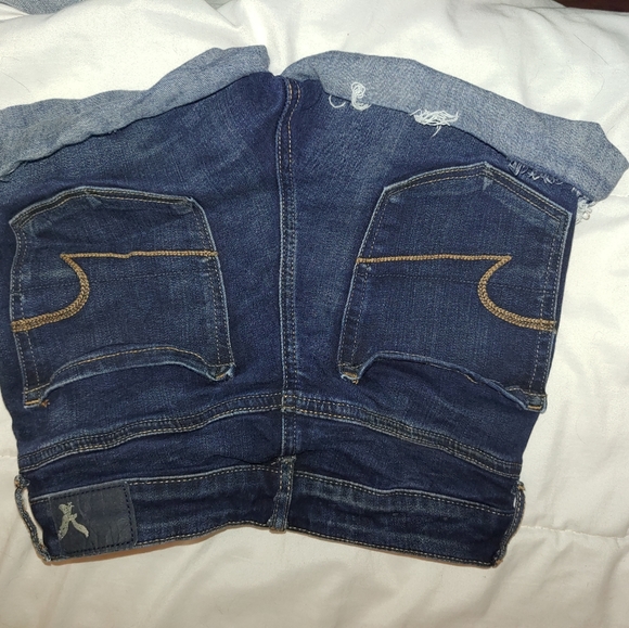 High waisted short denim shorts super stretch - Picture 3 of 3